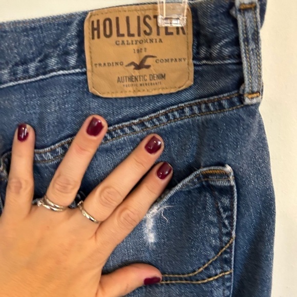 Hollister button fly men’s 32 x 34 distressed denim jeans - Picture 4 of 8